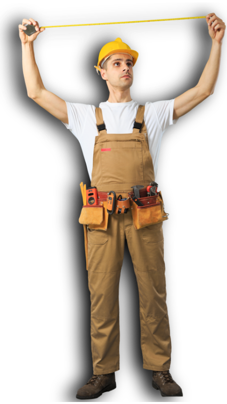 fence installer in brown uniform from Dandenong Fencing Pros